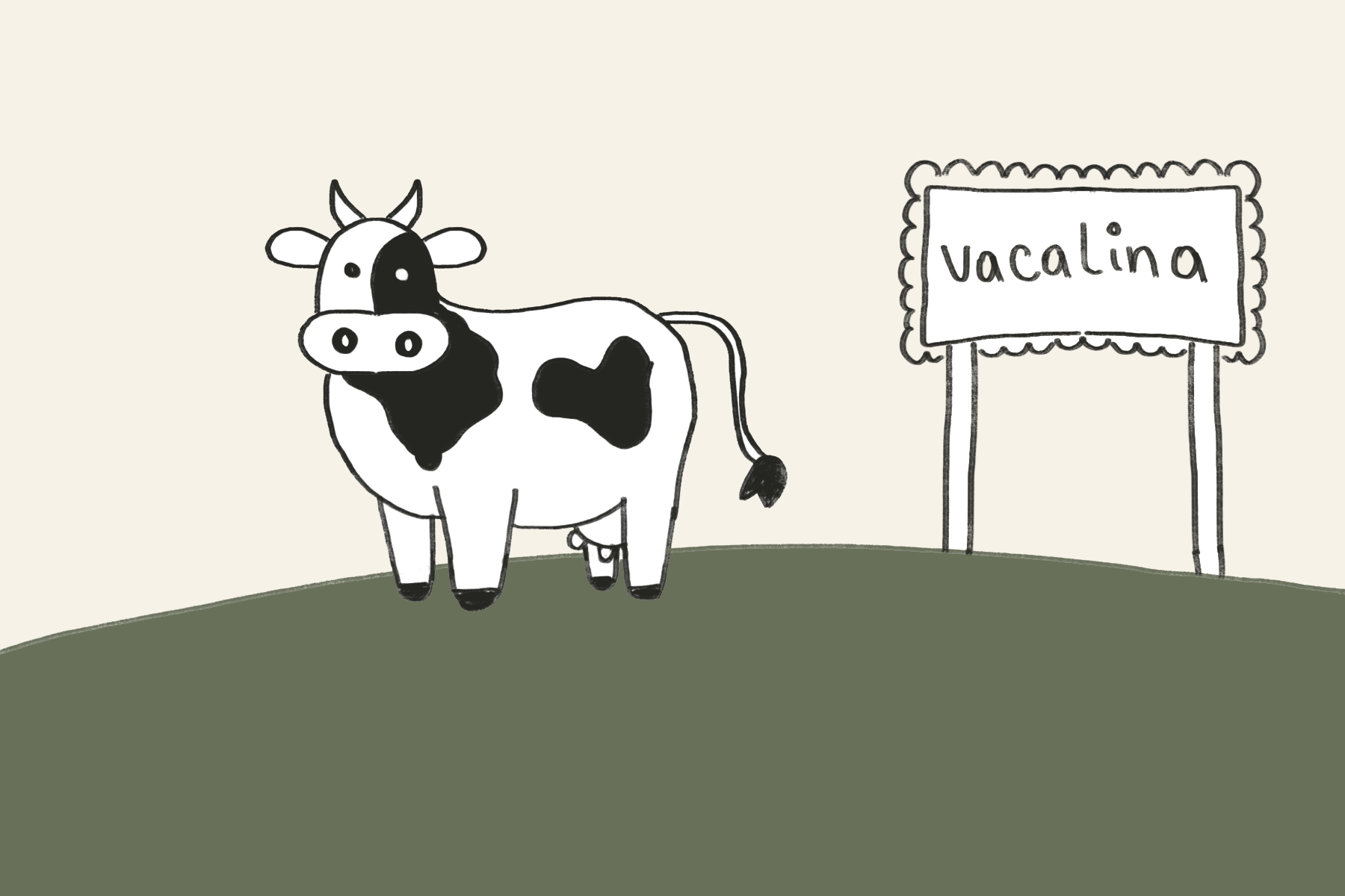Vacalina, the pet cow